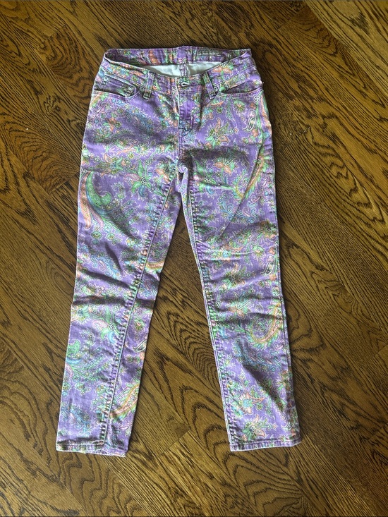 Ralph Lauren Other - Purple Paisley Skinny Jeans - Girls size 12